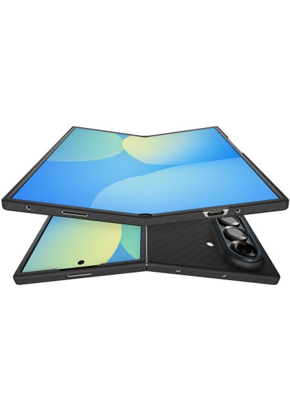 Galaxy Z Fold 7 ile Uyumlu ince Kılıf Air Skin Aramid Hava Kanalı Teknolojisi™ Askeri Sınıf Koruma Black Dokulu Yüzey Kapak - ACS09555 indirimleri