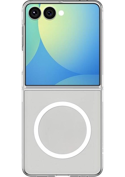 Samsung Galaxy Z Flip 7 ile Uyumlu ince Kılıf Ultra Hybrid Sararma Karşıtı DuraClear™ Hava Kanalı Teknolojisi™ Askeri Sınıf Koruma MagFit özellikli Clear White Şeffaf Kapak - ACS09556 fiyatları