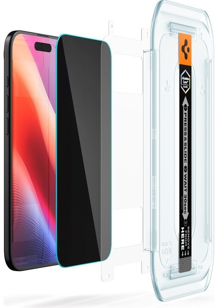 iPhone Air ile uyumlu Hayalet Cam Ekran Koruyucu Kolay Kurulum GLAS.tR EZ Fit Privacy HD (2 Adet) - AGL09862