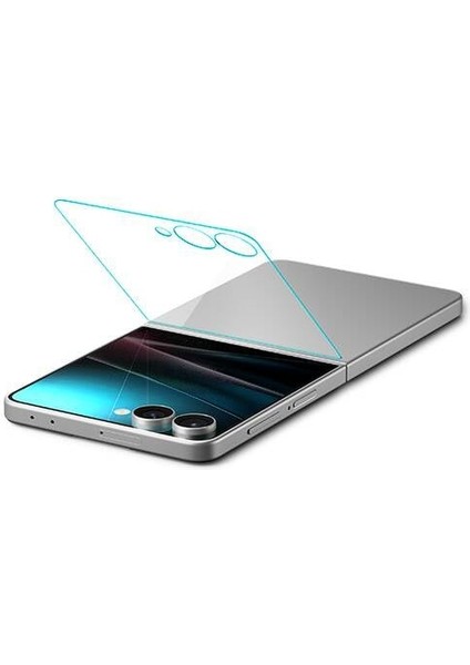 Samsung Galaxy Z Flip 7 ile Uyumlu Cam Ekran Koruyucu AluminaCore™ iyonlaştırılmış Güçlendirilmiş Cam Teknolojisi Kolay Kurulum GLAS.tR EZ Fit Slim HD - AGL09586 fiyatları