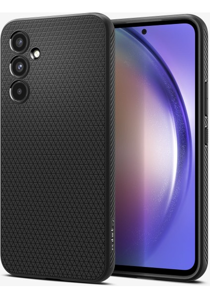 Galaxy A54 ile Uyumlu ince Kılıf Liquid Air Hava Kanalı Teknolojisi™ Askeri Sınıf Koruma Matte Black Dokulu Yüzey Kapak - ACS05885 fiyatları