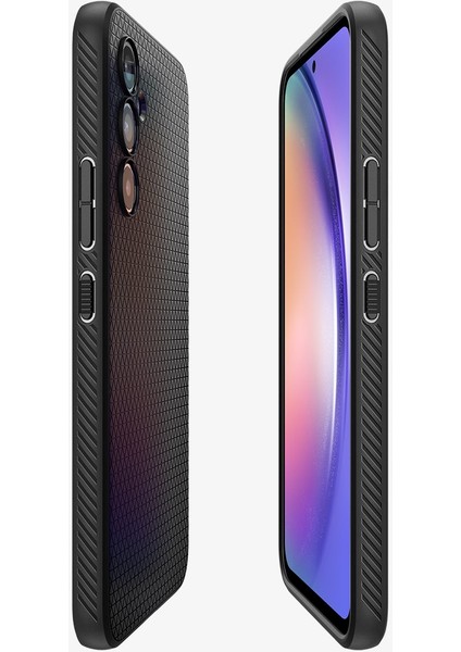 Galaxy A54 ile Uyumlu ince Kılıf Liquid Air Hava Kanalı Teknolojisi™ Askeri Sınıf Koruma Matte Black Dokulu Yüzey Kapak - ACS05885 indirimleri