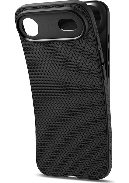 iPhone Air ile uyumlu ince Kılıf Liquid Air Hava Kanalı Teknolojisi™ Askeri Sınıf Koruma Matte Black Dokulu Yüzey Kapak - ACS09922 indirimleri