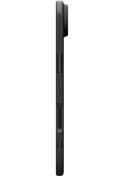 iPhone Air ile uyumlu ince Kılıf Liquid Air Hava Kanalı Teknolojisi™ Askeri Sınıf Koruma Matte Black Dokulu Yüzey Kapak - ACS09922