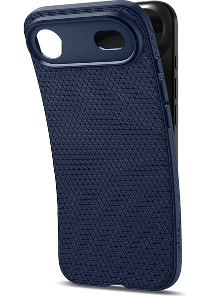 iPhone Air ile uyumlu ince Kılıf Liquid Air Hava Kanalı Teknolojisi™ Askeri Sınıf Koruma Navy Blue Dokulu Yüzey Kapak - ACS09923 indirimleri