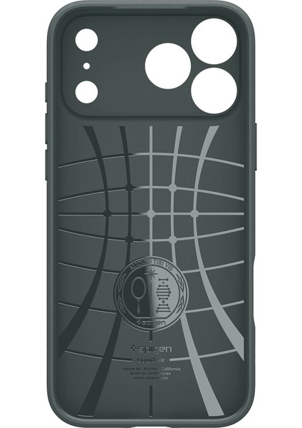iPhone 17 Pro Max ile uyumlu ince Kılıf Liquid Air Hava Kanalı Teknolojisi™ Askeri Sınıf Koruma Abyss Green Dokulu Yüzey Kapak - ACS09890 modelleri