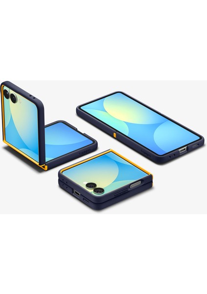 Spigen Galaxy Z Flip 7 ile Uyumlu Silikon Kılıf Nano Pop Mag Hava Kanalı Teknolojisi™ Askeri Sınıf Koruma MagFit özellikli Blueberry Navy Kaymaz Kapak - ACS09563 fiyatları