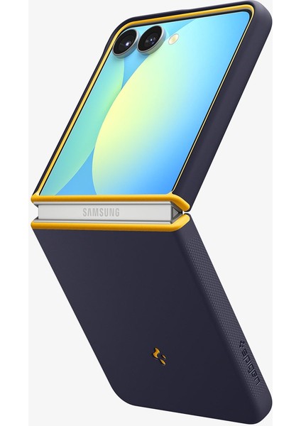 Spigen Galaxy Z Flip 7 ile Uyumlu Silikon Kılıf Nano Pop Mag Hava Kanalı Teknolojisi™ Askeri Sınıf Koruma MagFit özellikli Blueberry Navy Kaymaz Kapak - ACS09563 indirimleri