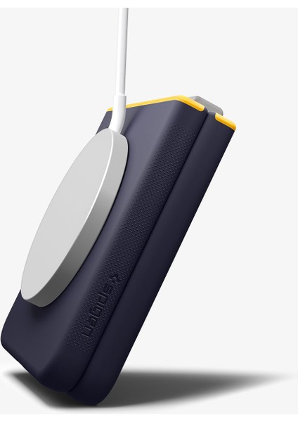 Spigen Galaxy Z Flip 7 ile Uyumlu Silikon Kılıf Nano Pop Mag Hava Kanalı Teknolojisi™ Askeri Sınıf Koruma MagFit özellikli Blueberry Navy Kaymaz Kapak - ACS09563