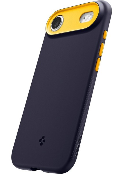 iPhone Air ile uyumlu Silikon MagSafe Kılıf Nano Pop Hava Kanalı Teknolojisi™ Askeri Sınıf Koruma MagFit Blueberry Navy Kaymaz Kapak - ACS09931