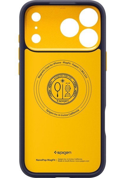 iPhone 17 Pro Max ile uyumlu Silikon MagSafe Kılıf Nano Pop Hava Kanalı Teknolojisi™ Askeri Sınıf Koruma MagFit Blueberry Navy Kaymaz Kapak - ACS09913 fırsatları