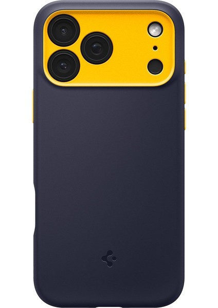iPhone 17 Pro Max ile uyumlu Silikon MagSafe Kılıf Nano Pop Hava Kanalı Teknolojisi™ Askeri Sınıf Koruma MagFit Blueberry Navy Kaymaz Kapak - ACS09913