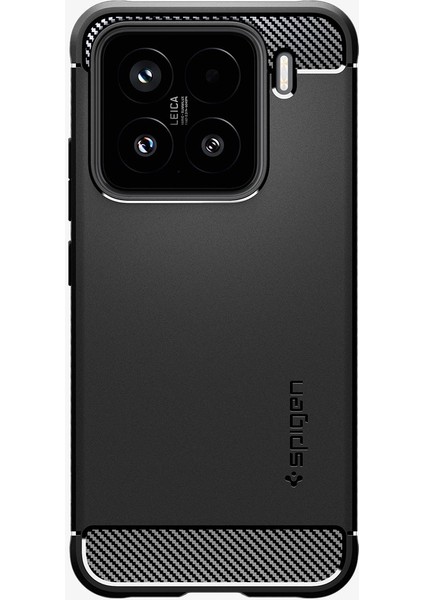 Xiaomi 15 Ekstra Dayanıklı Kılıf Rugged Armor Hava Kanalı Teknolojisi™ Askeri Sınıf Koruma Matte Black Çift Katman Kapak - ACS08859