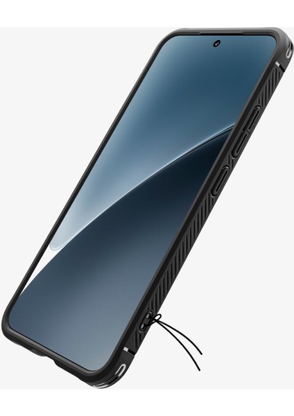 Xiaomi 15 Ekstra Dayanıklı Kılıf Rugged Armor Hava Kanalı Teknolojisi™ Askeri Sınıf Koruma Matte Black Çift Katman Kapak - ACS08859 modelleri