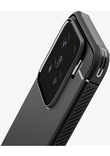 Xiaomi 15 Ekstra Dayanıklı Kılıf Rugged Armor Hava Kanalı Teknolojisi™ Askeri Sınıf Koruma Matte Black Çift Katman Kapak - ACS08859