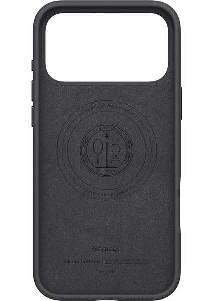 iPhone 17 Pro Max ile Uyumlu Silikon MagSafe Kılıf Silicone Fit Hava Kanalı Teknolojisi™ Askeri Sınıf Koruma MagFit Black Kaymaz Kapak - ACS09902 modelleri