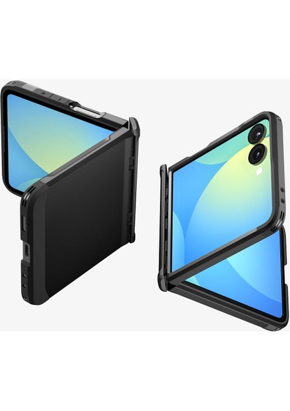 Spigen Galaxy Z Flip 7 ile Uyumlu Ekstra Dayanıklı Kılıf Slim Armor Pro Hava Kanalı Teknolojisi™ Askeri Sınıf Koruma MagFit özellikli Black Çift Katman Kapak - ACS09558 fırsatları
