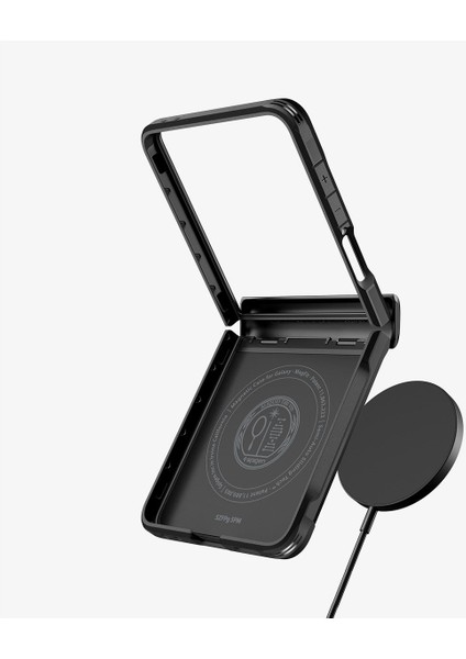 Spigen Galaxy Z Flip 7 ile Uyumlu Ekstra Dayanıklı Kılıf Slim Armor Pro Hava Kanalı Teknolojisi™ Askeri Sınıf Koruma MagFit özellikli Black Çift Katman Kapak - ACS09558 indirimleri