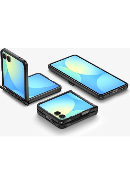 Spigen Galaxy Z Flip 7 ile Uyumlu Ekstra Dayanıklı Kılıf Slim Armor Pro Hava Kanalı Teknolojisi™ Askeri Sınıf Koruma MagFit özellikli Black Çift Katman Kapak - ACS09558