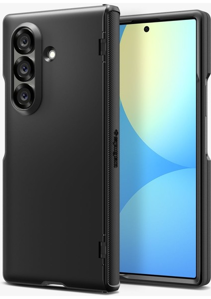 Galaxy Z Fold 7 ile Uyumlu Ekstra Dayanıklı Kılıf Slim Armor Pro Hava Kanalı Teknolojisi™ Askeri Sınıf Koruma MagFit özellikli Black Çift Katman Kapak - ACS09551