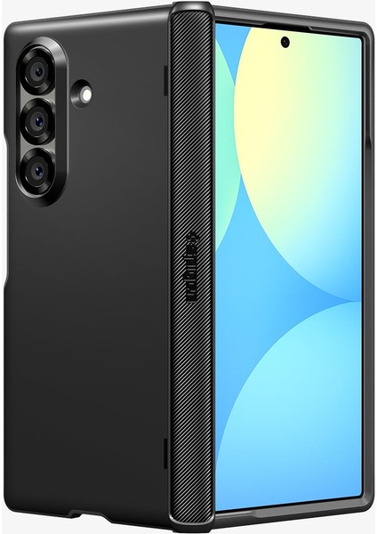 Galaxy Z Fold 7 ile Uyumlu Ekstra Dayanıklı Kılıf Slim Armor Pro Hava Kanalı Teknolojisi™ Askeri Sınıf Koruma MagFit özellikli Black Çift Katman Kapak - ACS09551 modelleri