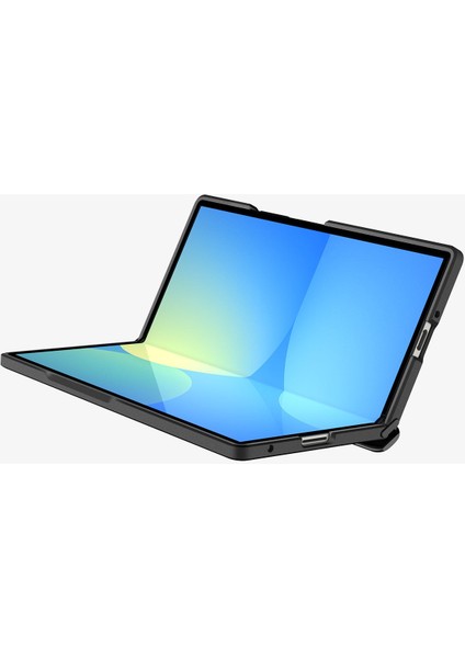 Galaxy Z Fold 7 ile Uyumlu Ekstra Dayanıklı Kılıf Slim Armor Pro Hava Kanalı Teknolojisi™ Askeri Sınıf Koruma MagFit özellikli Black Çift Katman Kapak - ACS09551