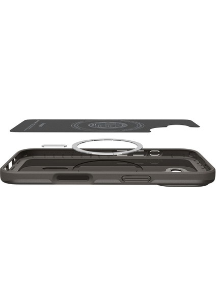 iPhone 17 ile uyumlu ince MagSafe Kılıf Thin Fit Hava Kanalı Teknolojisi™ Askeri Sınıf Koruma MagFit Gunmetal Kapak - ACS09971 fırsatları