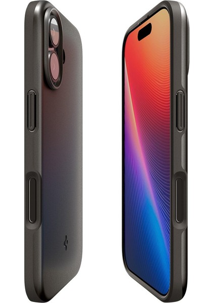 iPhone 17 ile uyumlu ince MagSafe Kılıf Thin Fit Hava Kanalı Teknolojisi™ Askeri Sınıf Koruma MagFit Gunmetal Kapak - ACS09971 indirimleri
