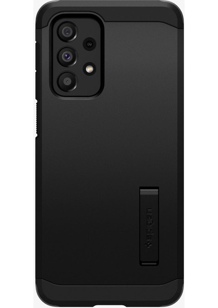 Galaxy A36 ile Uyumlu Ekstra Dayanıklı Kılıf Tough Armor Hava Kanalı Teknolojisi™ Askeri Sınıf Koruma KickStand'lı Black Çift Katman Kapak - ACS09166