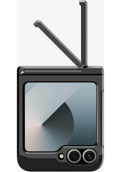 Spigen Galaxy Z Flip 7 FE / Z Flip 6 ile Uyumlu Ekstra Dayanıklı Kılıf Tough Armor Pro Hava Kanalı Teknolojisi™ Askeri Sınıf Koruma MagFit özellikli KickStand Black Çift Katman Kapak - ACS09807 fırsatları