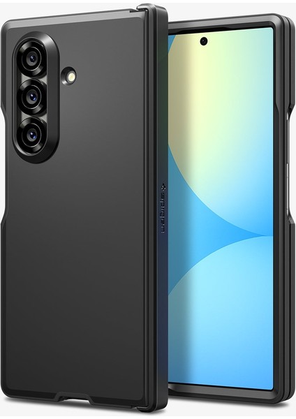 Galaxy Z Fold 7 ile Uyumlu Ekstra Dayanıklı Kılıf Tough Armor Pro Hava Kanalı Teknolojisi™ Askeri Sınıf Koruma MagFit özellikli KickStand'lı Black Çift Katman Kapak - ACS09549