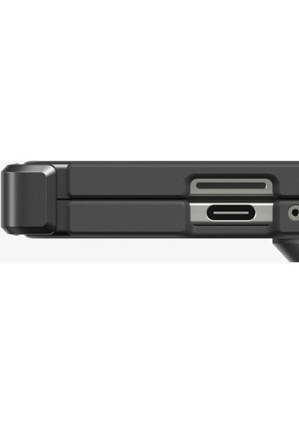 Galaxy Z Fold 7 ile Uyumlu Ekstra Dayanıklı Kılıf Tough Armor Pro Hava Kanalı Teknolojisi™ Askeri Sınıf Koruma MagFit özellikli KickStand'lı Black Çift Katman Kapak - ACS09549
