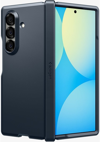 Galaxy Z Fold 7 ile Uyumlu Ekstra Dayanıklı Kılıf Tough Armor Pro Hava Kanalı Teknolojisi™ Askeri Sınıf Koruma MagFit özellikli KickStand'lı Metal Slate Çift Katman Kapak - ACS09550