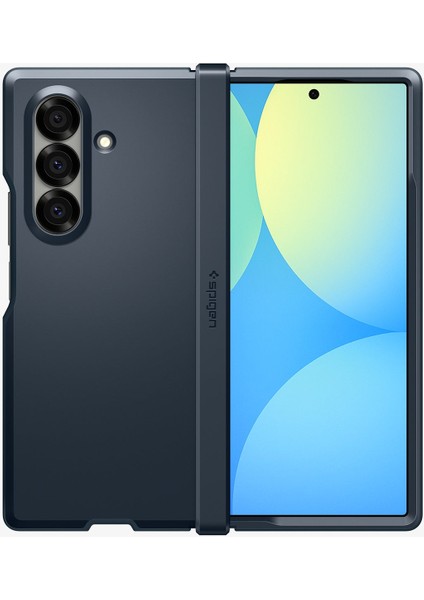 Galaxy Z Fold 7 ile Uyumlu Ekstra Dayanıklı Kılıf Tough Armor Pro Hava Kanalı Teknolojisi™ Askeri Sınıf Koruma MagFit özellikli KickStand'lı Metal Slate Çift Katman Kapak - ACS09550 modelleri