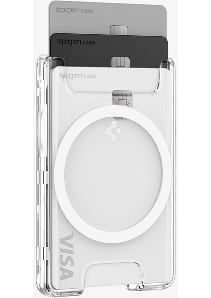 MagFit+ iPhone için MagSafe özellikli 3 Kartlı Manyetik Cüzdan Ultra Hybrid Crystal Clear - AFA08888 modelleri