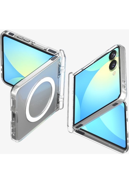 Spigen Galaxy Z Flip 7 ile Uyumlu ince Kılıf Ultra Hybrid Pro Sararma Karşıtı DuraClear™ Hava Kanalı Teknolojisi™ Askeri Sınıf Koruma MagFit özellikli Clear White Şeffaf Kapak - ACS09559 fiyatları