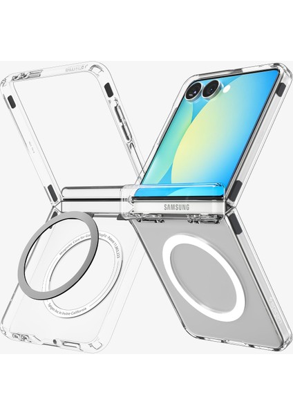 Spigen Galaxy Z Flip 7 ile Uyumlu ince Kılıf Ultra Hybrid Pro Sararma Karşıtı DuraClear™ Hava Kanalı Teknolojisi™ Askeri Sınıf Koruma MagFit özellikli Clear White Şeffaf Kapak - ACS09559 fırsatları