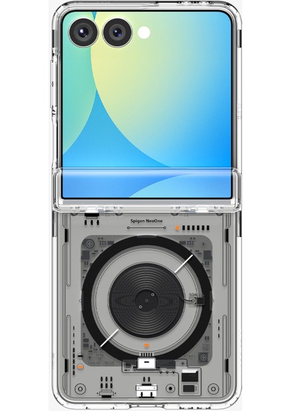 Galaxy Z Fold 7 ile Uyumlu ince Kılıf Ultra Hybrid Pro Sararma Karşıtı DuraClear™ Hava Kanalı Teknolojisi™ Askeri Sınıf Koruma MagFit özellikli Neo One Tasarım Kapak - ACS09560