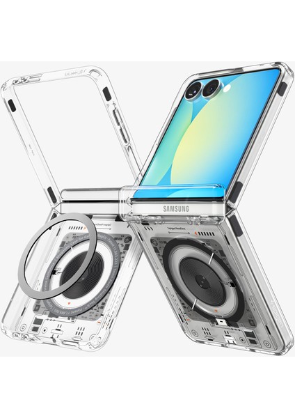 Galaxy Z Fold 7 ile Uyumlu ince Kılıf Ultra Hybrid Pro Sararma Karşıtı DuraClear™ Hava Kanalı Teknolojisi™ Askeri Sınıf Koruma MagFit özellikli Neo One Tasarım Kapak - ACS09560