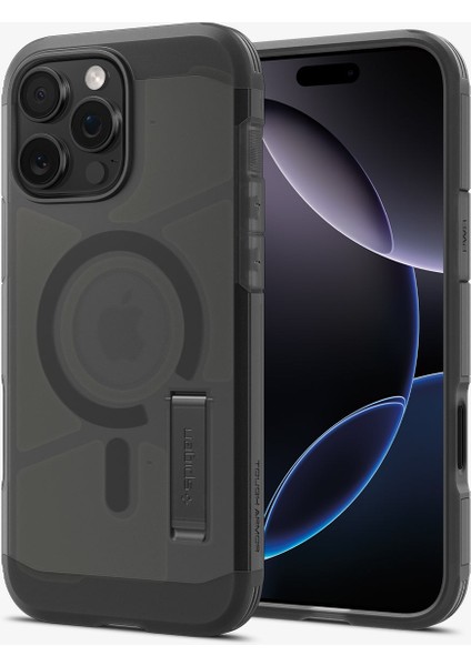 iPhone 16 Pro ile Uyumlu ince MagSafe Kılıf Ultra Hybrid T Force Kamera Butonu Sararma Karşıtı DuraClear™ Hava Kanalı Teknolojisi™ Askeri Sınıf Koruma MagFit Frost Black Mat Kapak - ACS09072 fiyatları