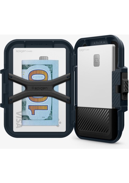 MagFit iPhone için MagSafe özellikli 6 Kartlı Manyetik Cüzdan Lock Fit Wallet Metal Slate - AFA08526 modelleri