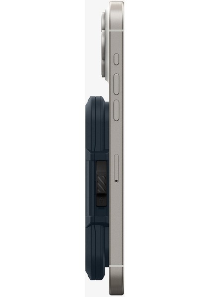 MagFit iPhone için MagSafe özellikli 6 Kartlı Manyetik Cüzdan Lock Fit Wallet Metal Slate - AFA08526
