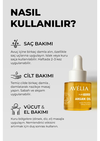 Argan Yağı Soğuk Sıkım %100 Saf Saç ve Cilt Bakım Yağı fırsatları
