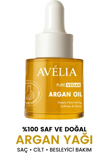 Argan Yağı Soğuk Sıkım %100 Saf Saç ve Cilt Bakım Yağı