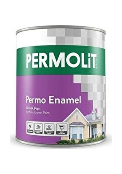 Permo Enamel Sentetik Yağlı Boya -Alüminyum-Ahşap-Demir-Metal- 0,75 L Çimen Yeşili fırsatları