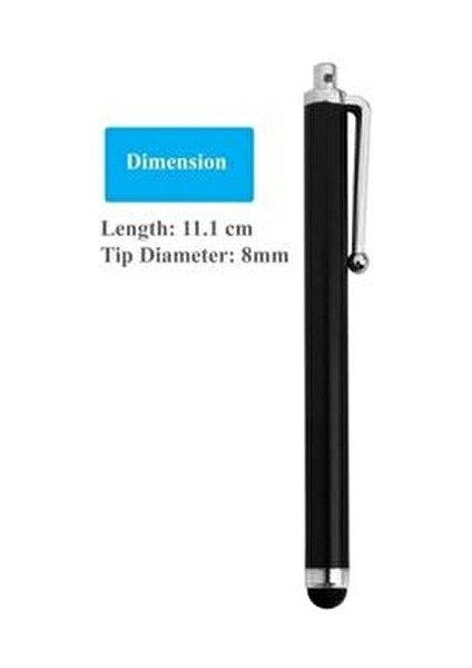 Dokunmatik Tablet Kalemi Siyah Kapasitif Ekranlarla Uyumlu Hassas Kullanım İçin