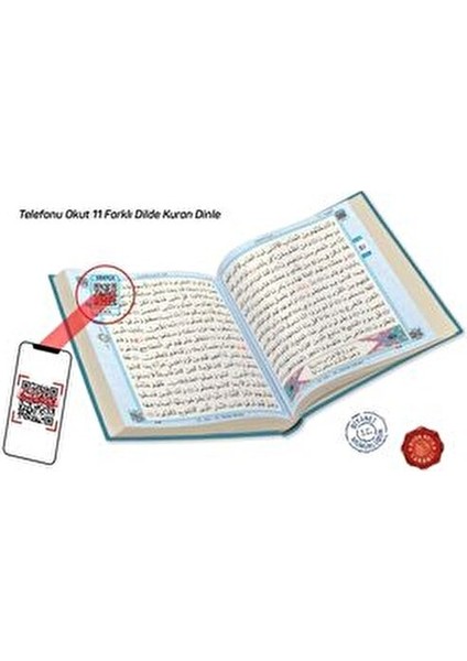 Kuranı Kerim Bilgisayar Hatlı Mavi Renk Orta Boy 17X24 cm fırsatları