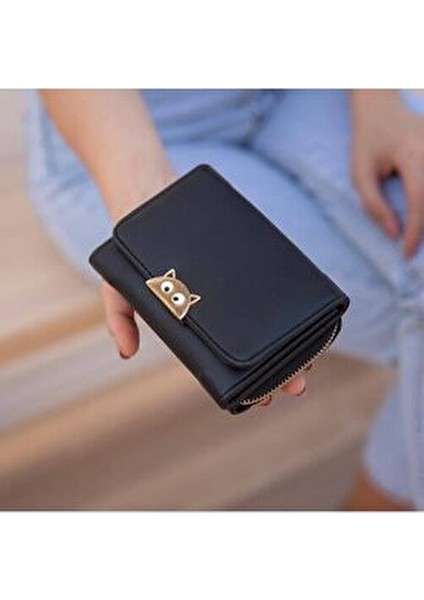 Kadın Cüzdan Şık Tasarım Suni Deri Yatay Model Küçük Boy Hediye Seçeneği