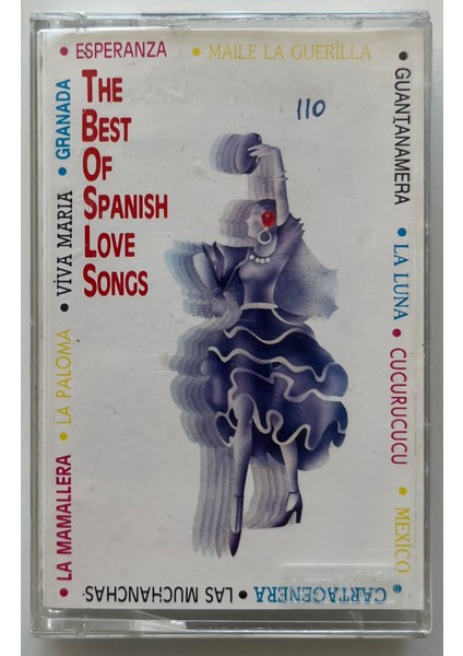 The Best Of Spanish Love Songs Kaset (Orijnal Dönem Kağıt Baskı Kaset)