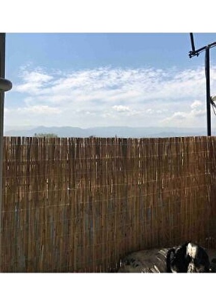 80CMX4.5M Doğal Bambu -Bahçe Çiti - Gölgelik Hasır -Tavan Dekorasyon